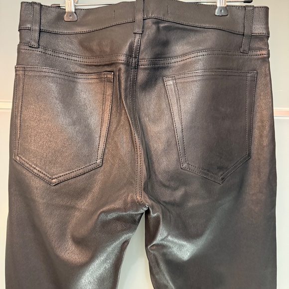 Joe's Jeans Black Lambskin Jeans - Picture 5 of 8